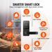 Entry With Lock Deadbolt Door 5in1 Lock Smart Fingerprint Smart Door Smart Control Keyless Lock With Bluetooth Handle Knob App_voghion.com