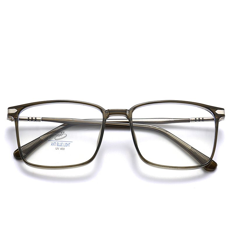 New 2307 Large Fashion Unisex Eye TR90 Frame Flat Mirror Anti Blue Light Glasses_voghion.com