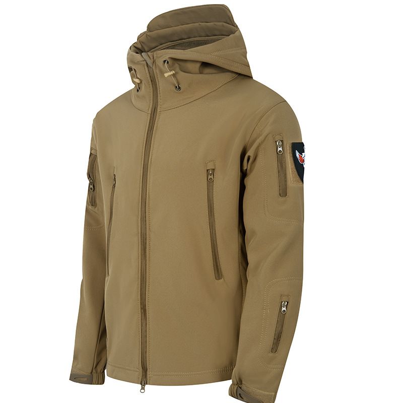 Giacca tattica M65 – Giacca a vento morbida effetto pelle di squalo per appassionati di attività all'aperto e militari (nero/grigio/cachi/12 modelli mimetici, dalla S alla 4XL)_voghion.com