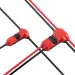 20Pcs I/T Shape 1/2 Pin Wire Connector Red Clear Quick Splice Electrical Cable Crimp Terminals For Wires Wiring 18-22AWG_voghion.com