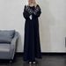 Women's Clothing Dubai Arabic Embroidery Embroidered Robe Fashion Abaya Robe Long Skirt Spot_voghion.com