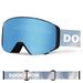 Magnetic Flip Cover For Men And Women, Double Layer Anti-Fog, Breathable, HD, Snap-On Prescription Ski Goggles_voghion.com