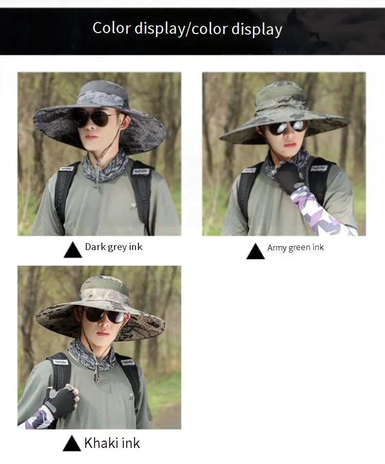 New Wide Brim Sun Hat - Foldable & UPF 50+ For Men & Women Outdoor Activities (Beach/Hiking/Fishing)_voghion.com