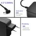 Adaptador de energia de 65 W adequado para laptops ASUS, carregador de 19 V e 3,42 A com 4,5 x 3,0 mm, compatível com ASUS ZenBook 13/14, VivoBook S14 e Ultrabooks_voghion.com