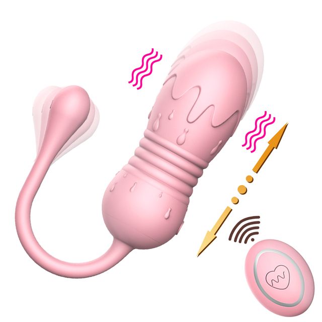 Vibratore telescopico con telecomando per donne, punto G per uovo, stimolatore clitorideo, vibratore a proiettile vaginale, vibratore a proiettile, vibratore vibrante per_voghion.com