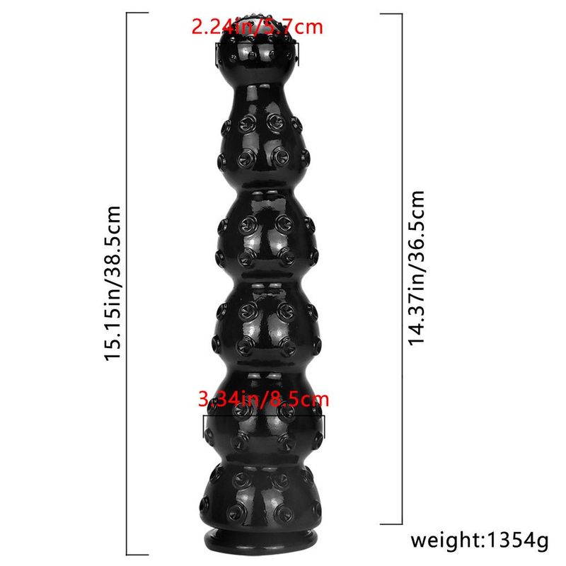 Black Huge Anal Plug Dildos Prostate Massage Vaginal Anal Stimulator Fisting Long Buttplug Anus Dilator Sex Toys For Women/Men_voghion.com