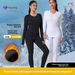 Intimo termico foderato in pile per donna autunno inverno, strato di base aderente, completo sportivo traspirante ad asciugatura rapida_voghion.com