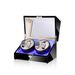 Home & Garden Automatic Mechanical Watch Winder 4+0 With Atmosphere Light And Lock Electric Rotating Watch Winder High End Storage Gift Box_voghion.com