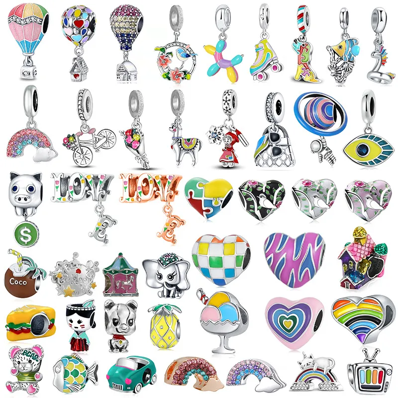 Animal Color Love Big Hole Bead Bracelet Accessories DIY Jewelry Findings & Components_voghion.com