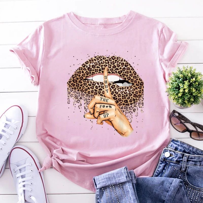 Damenbekleidung, neues Sommer-Kurzarm-T-Shirt für Damen, lockere große Größen, koreanische Version von Allgleiches-Oberteil für Studentinnen_voghion.com