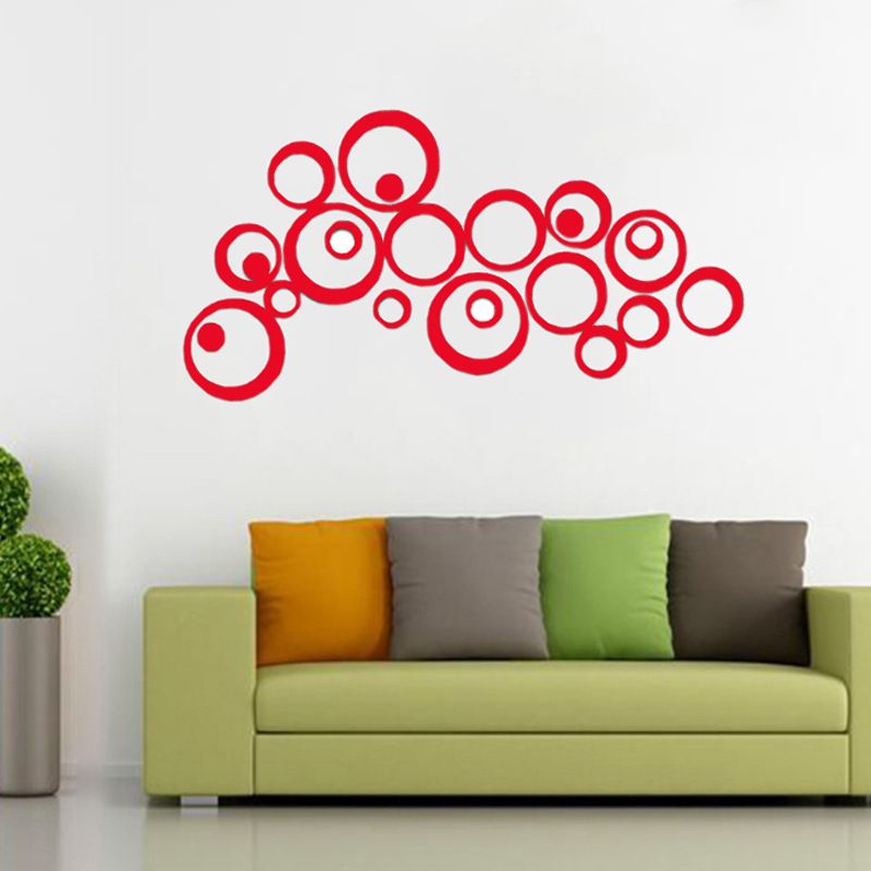 Acryllinse selbstklebende 3D-Kristallwandaufkleber für Schlafzimmer, Wohnzimmer, Hintergrund, modische dekorative Gemälde_voghion.com