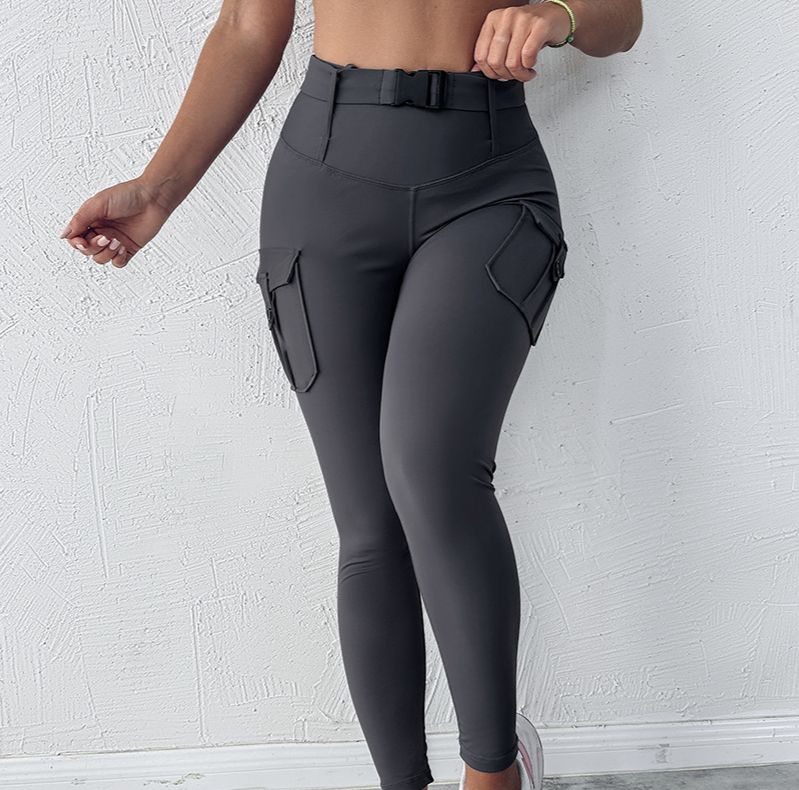Women's High-Waisted Workout Leggings - 5-Pocket Design, Stretchy Yoga Pants For Gym, Running & Daily Wear - Breathable Quick-Dry Fabric_voghion.com