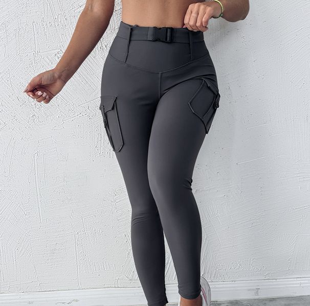 Women's High-Waisted Workout Leggings - 5-Pocket Design, Stretchy Yoga Pants For Gym, Running & Daily Wear - Breathable Quick-Dry Fabric_voghion.com