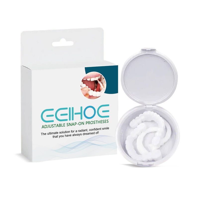 EELHOE Adjustable Snap - On Dentures - Fix Missing, Gapped & Broken Teeth, Easy To Use_voghion.com