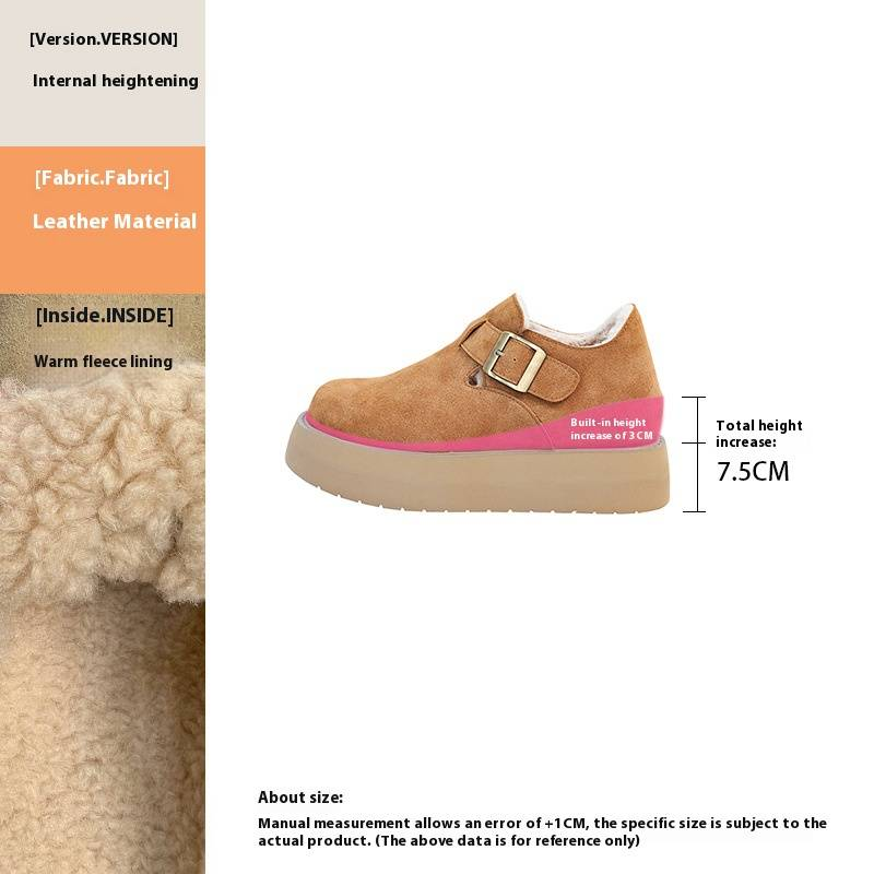 Chaussures à plateforme en cuir véritable pour femme – Confort et légèreté avec rehausse dissimulée de 4,5 cm (pointures 34 à 40, plusieurs coloris)_voghion.com