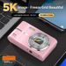 M03 4K Digital Camera With 16x Zoom & Face Detection – Anti-Shake, Selfie Beauty Mode & Instant Print For School/Teen Use_voghion.com