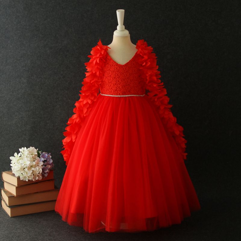 Mother & Kids Princess Duoduo children's clothing girls long shawl temperament dress Korean children's dress_voghion.com