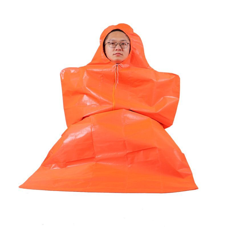 Manta de emergencia para exteriores, gruesa y resistente al frío, saco de dormir aislante de grado profesional para acampar, autorrescate y radiación._voghion.com