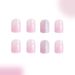 Corto luminoso quadrato armatura leggera polvere sfumata argento glitter indossare nail art moda joker europeo e americano commercio estero ins24 pezzi_voghion.com