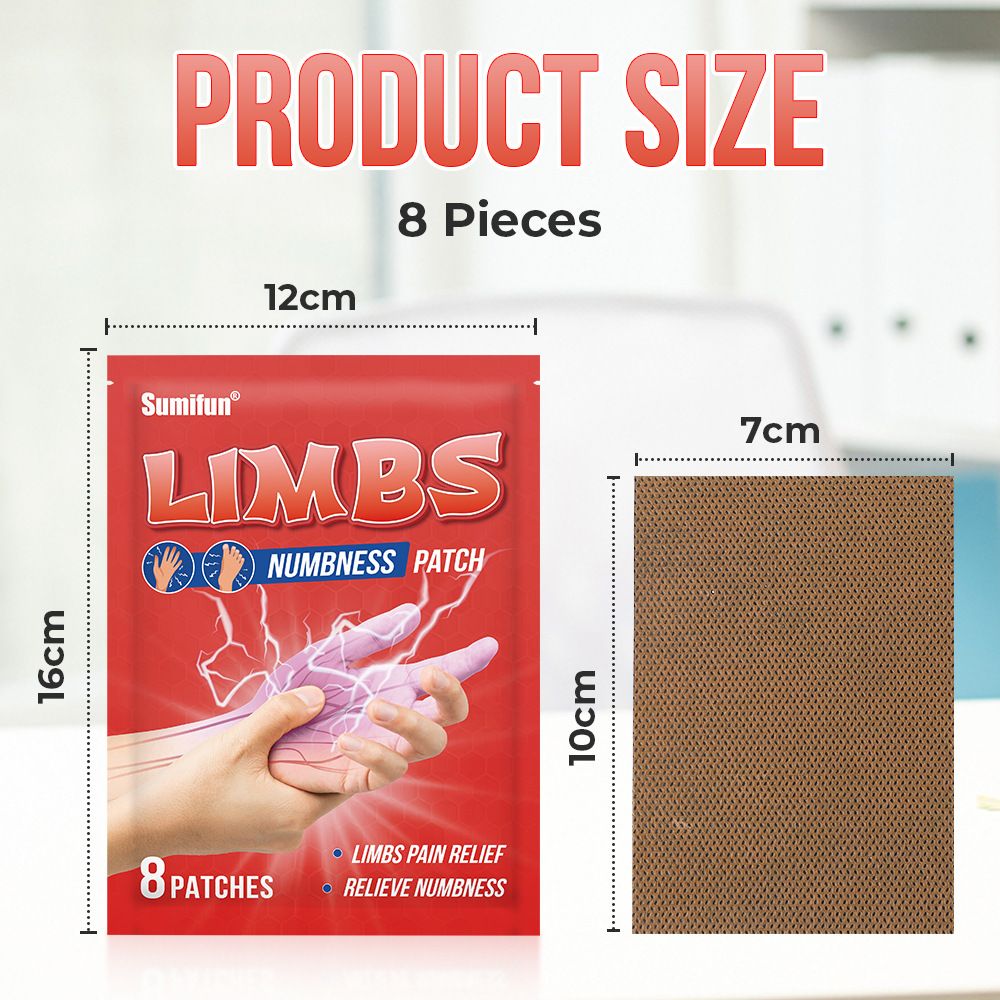 dormência, excesso de trabalho dos membros Sumifun, paralisia de mãos e pés, adesivo de saúde sub-saúde K15801_voghion.com