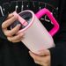 Thermoses New 40oz Double Layer Ice Cup Leak Proof Foldable Straw Cover Portable Direct Drinking Mouth Car Cup_voghion.com