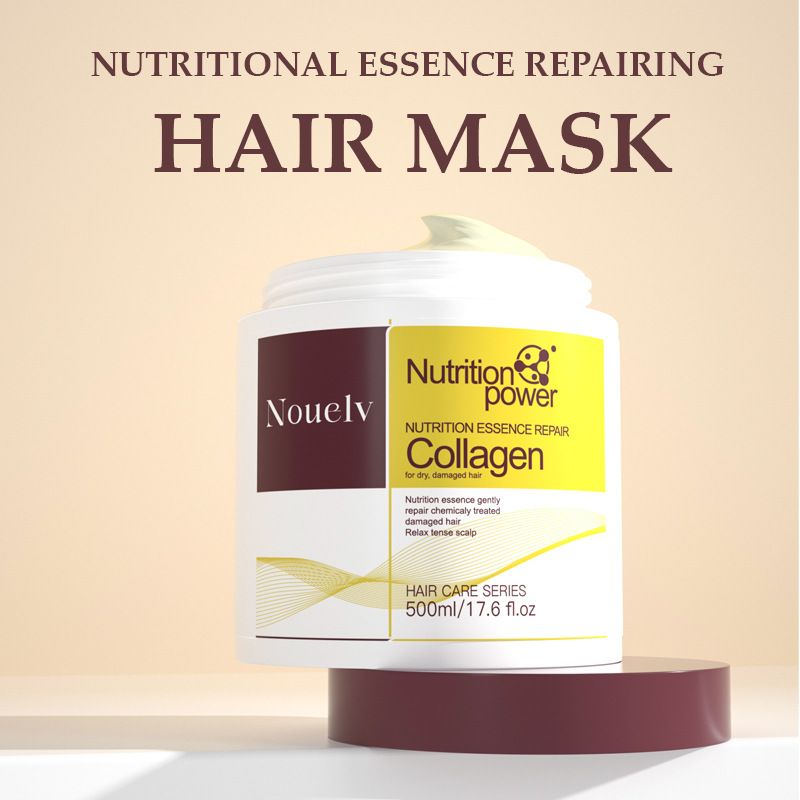 Balsami Nuovo prodotto Maschera per capelli al collagene Nouelv Balsamo per capelli morbido Nutre i capelli Idrata il cuoio capelluto_voghion.com