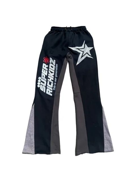 Sweat à capuche imprimé étoile pour hommes et femmes, pull à capuche, chemise de sport décontractée, ensemble Y2K_voghion.com