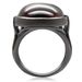 1W100 - Ruthenium Brass Ring with AAA Grade CZ in Garnet_voghion.com