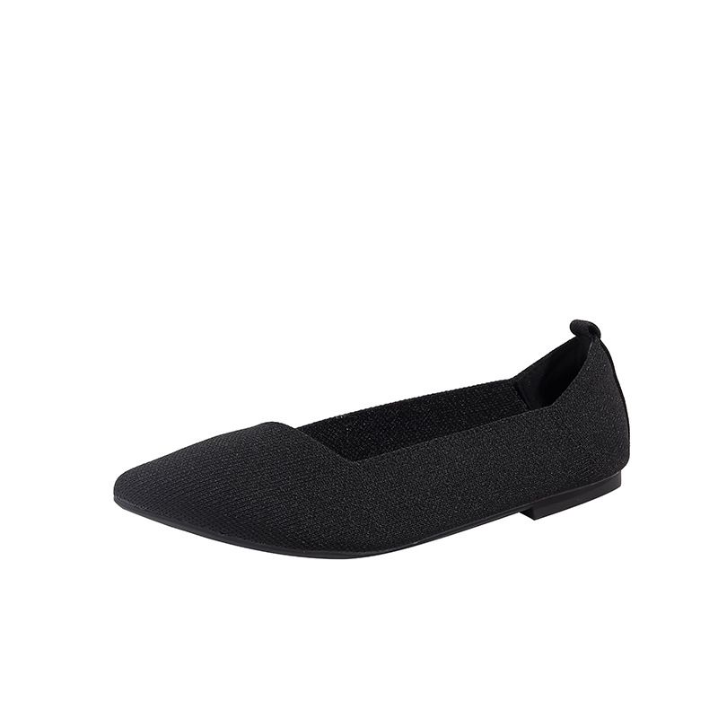 Scarpe da barca a punta da donna, in maglia intrecciata, taglia grande, da donna, taglia 41-46_voghion.com