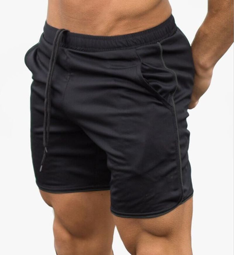 Men's wear sports shorts Thin mesh quick drying casual running breathable five quarter shorts_voghion.com