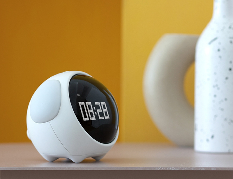 Réveil Emoji Réveil électronique multifonctionnel Veilleuse Horloge pour enfants Maison Étudiant Réveil créatif_voghion.com
