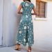 2025 New Summer European And American Casual Cross-Border Retro Floral Print Loose Jumpsuit Long Pants_voghion.com