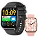 P95 Smart Watch With Bluetooth Calling, Heart Rate & Blood Oxygen Monitor, Sleep Tracking, Weather Alerts, Step Counter – Black Case_voghion.com
