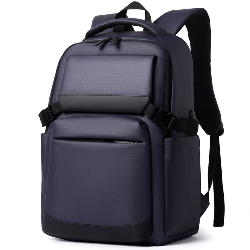 Men's Bags New Leather Film Men's Backpack Business Convenient Commuting Water Proof Student Computer Backpack_voghion.com