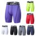 Men's tight shorts Quick drying Sports Fitness pants High stretch training Running track Breathable five cent leggings_voghion.com