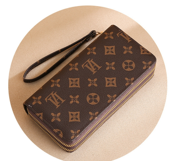 Damenbrieftasche 2023 Neue lange Damenmode Doppellagiger Reißverschluss Große Kapazität Brieftasche für Damen_voghion.com