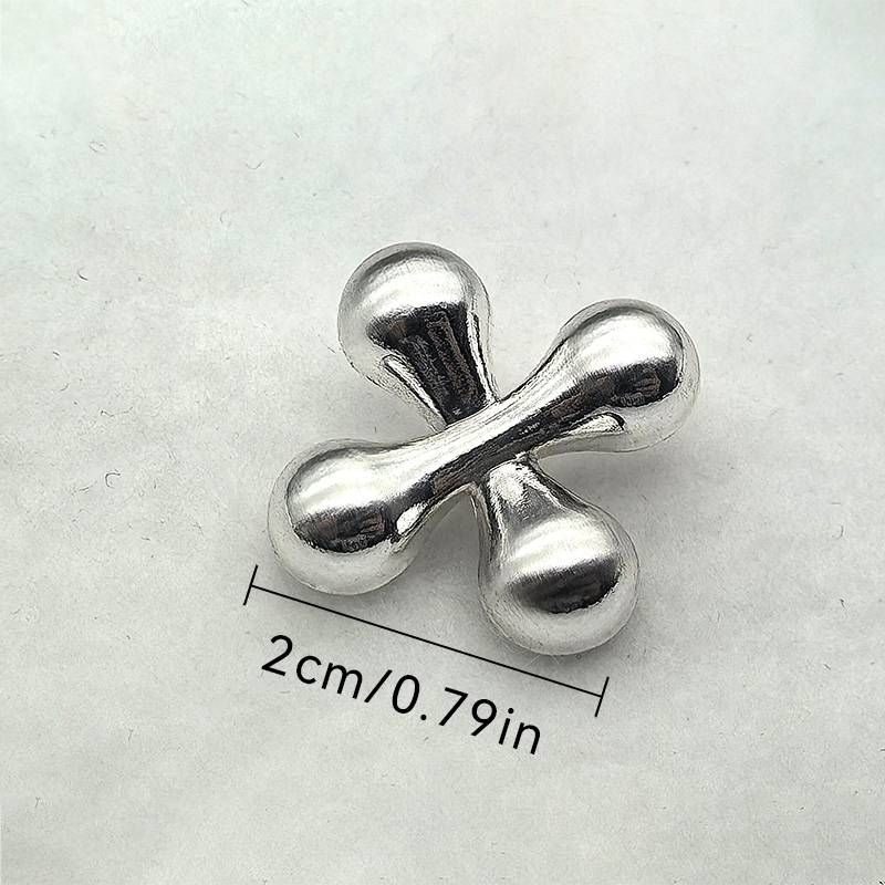 6pcs Vintage Bronze Metal Hand-sewn Buttons Uitable For Shirts, Coats, Pants._voghion.com