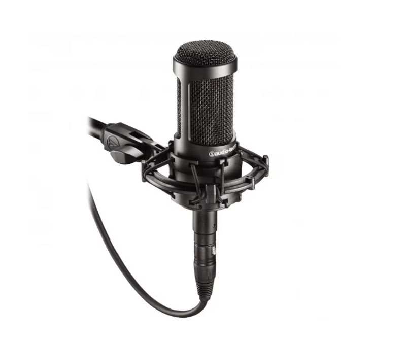 AT2035 Wired Condenser Microphone For Live Streaming, Recording, Conferencing, And Voiceovers With Sound Card And Wireless Sound Card_voghion.com
