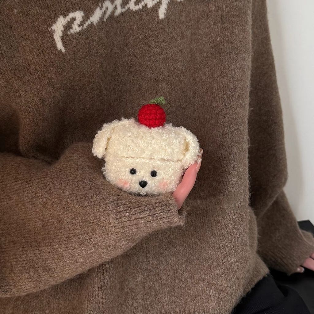 Custodia protettiva per AirPods Pro a forma di cane, morbida, adorabile e morbida, per cuffie AirPods 3_voghion.com