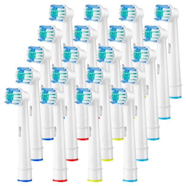 20 pezzi di testine di ricambio compatibili con gli spazzolini elettrici Oral B, ricariche professionali per testine di spazzolino da denti per 1000 1500 3000 7000 7500 8000 8900_voghion.com