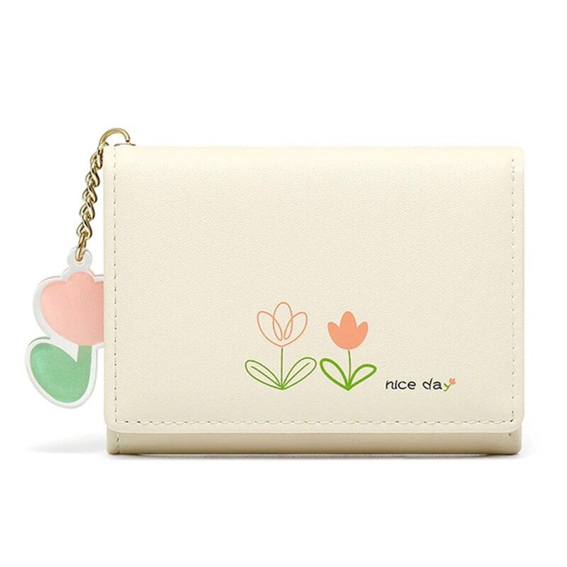 Marke Designer Brieftaschen Blumenmuster Kleine Brieftaschen Frauen Weiche PU Leder Mini Münze Tasche Damen Karte Halter Mode Geldbörse Weibliche_voghion.com