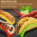Rack; Free; Stand; Microwave Shell BPA Safe; Holder Set NonToxic; For Serving Taco Hard Tray Dishwasher Taco 6pcs Party Plastic_voghion.com