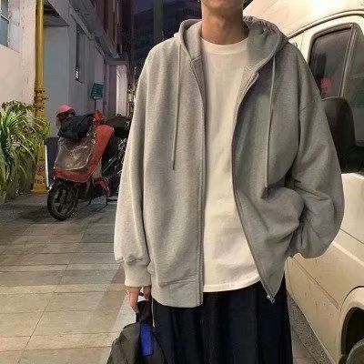 Kolumb Fleece Jacket Zipper Cardigan Unisex Spring/summer Cardigan Jacket Sweatshirt Loose Casual_voghion.com