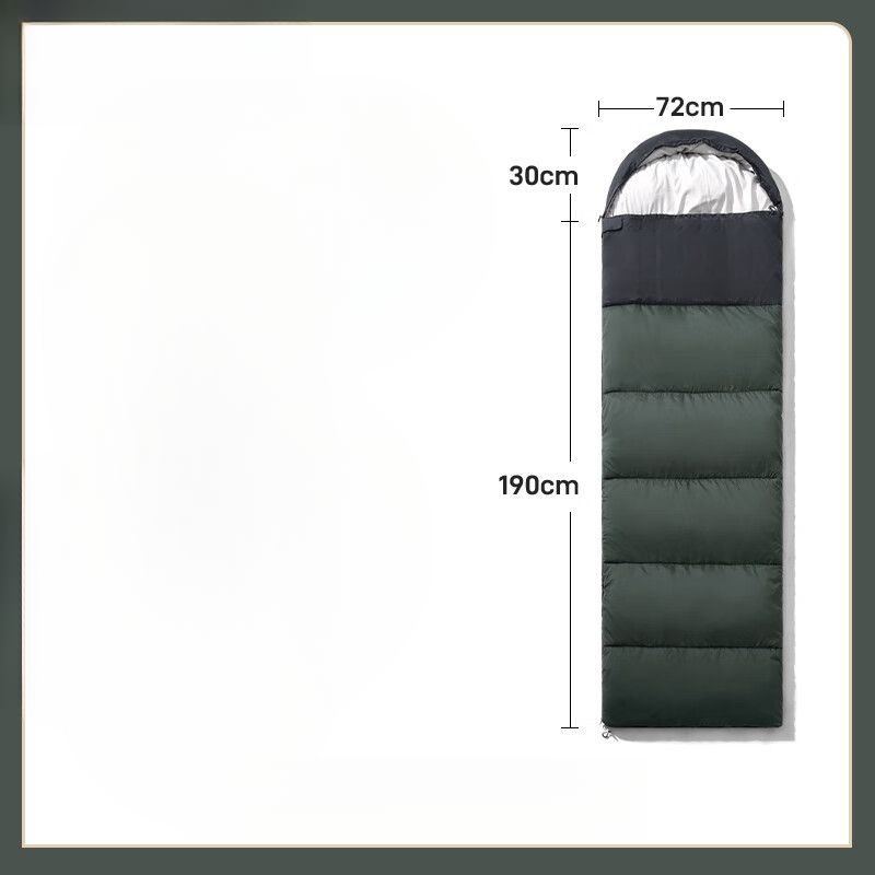 Mugod Sleeping Bag For Adults Outdoor Camping Single Thickened Cold-Proof Warm Winter Travel Portable Cloud Pattern_voghion.com