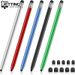 14cm Universal Pencil Double Dual Silicon Head Touch Capacitive Screen Stylus Capacitive Pen For IPad Tablet_voghion.com