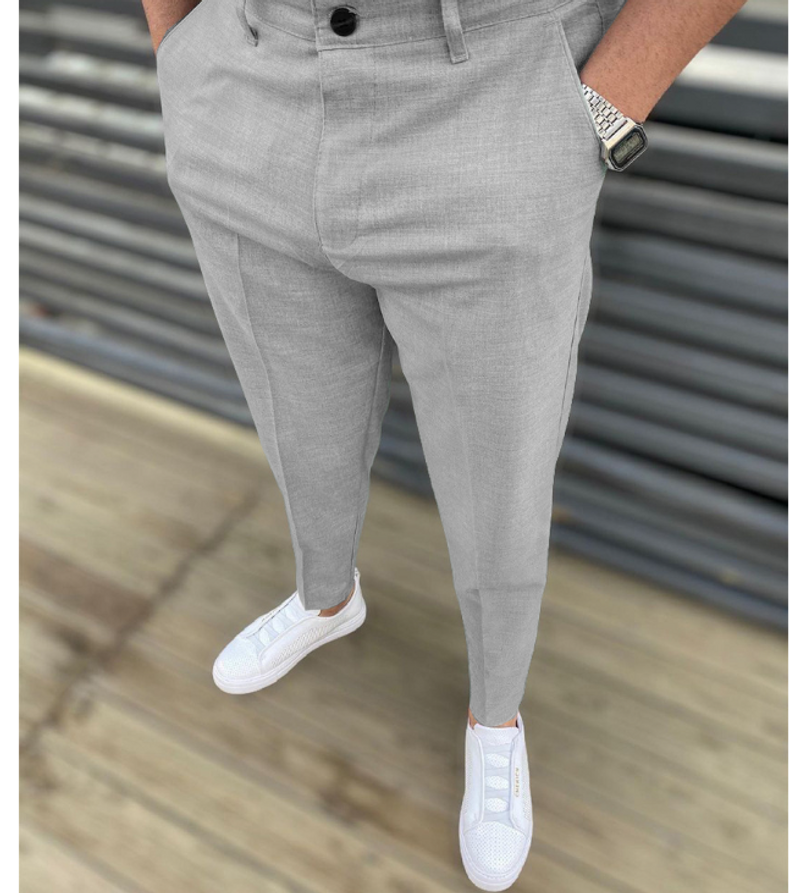 Man's Clothing Fit Casual Pants Men's Suit Pants_voghion.com