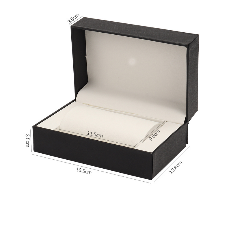 Horlogebox Pu-leer Lychee-nerf Rechthoekige horlogebox Fashion Sense horlogebox Groene horlogebox Grote horloge-opbergdoos_voghion.com