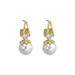 Unisex Retro Style Earrings For Women, Light Luxury Pearls, High End Design, Inlaid Zircon, Temperament Earrings, Versatile New Style Earrings_voghion.com