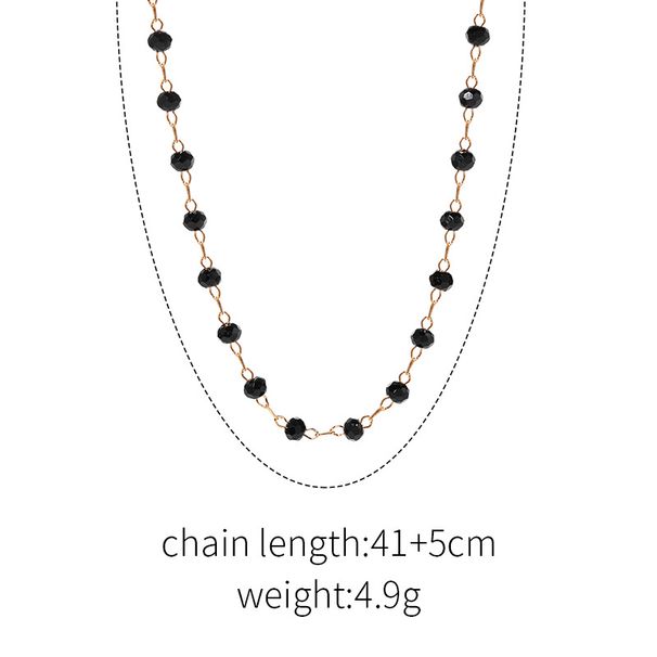 Collier chaîne pendentif collier nouveau simple alliage zircon pour femmes à la mode polyvalent clavicule chaîne collier_voghion.com