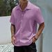 Shirt 2025 Summer New Collection Men's Solid Color Short_voghion.com